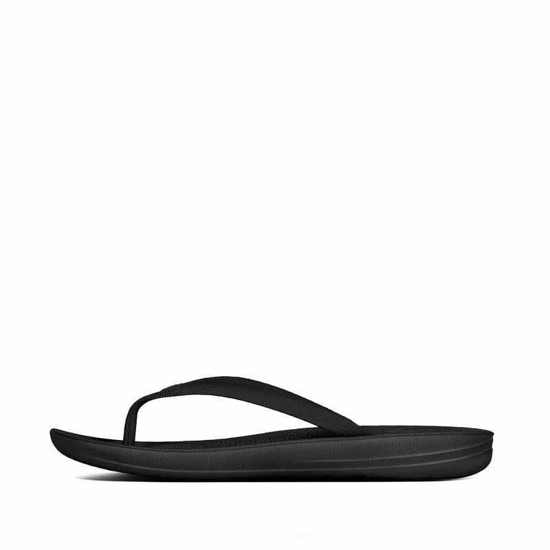 FitFlop Iqushion Ergonomc Schwarz - FitFlop Flip Flops Damen Schweiz [VSEF-23780]